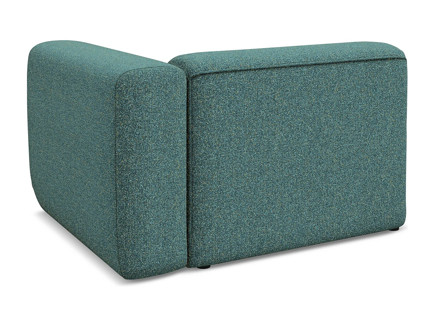 Module avec accoudoirs droit en tissu texturé - marin - EKAHI