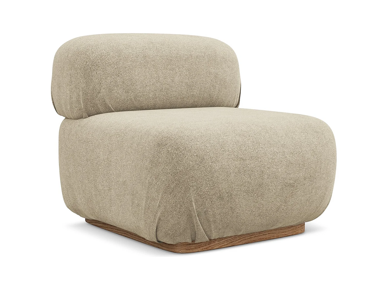 Modular - Mittelsofa - Bouclé - Beige - AILANI