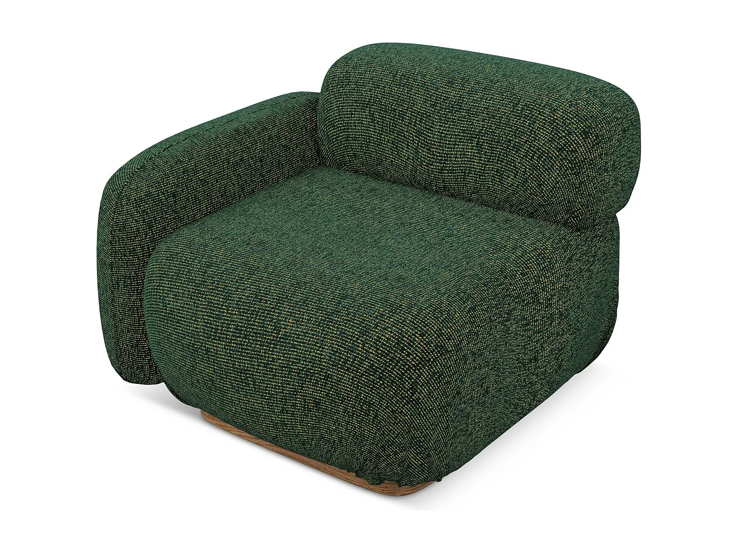 Modular - Eckteil mit Armlehne Links - Strukturstoff - Grün - AILANI