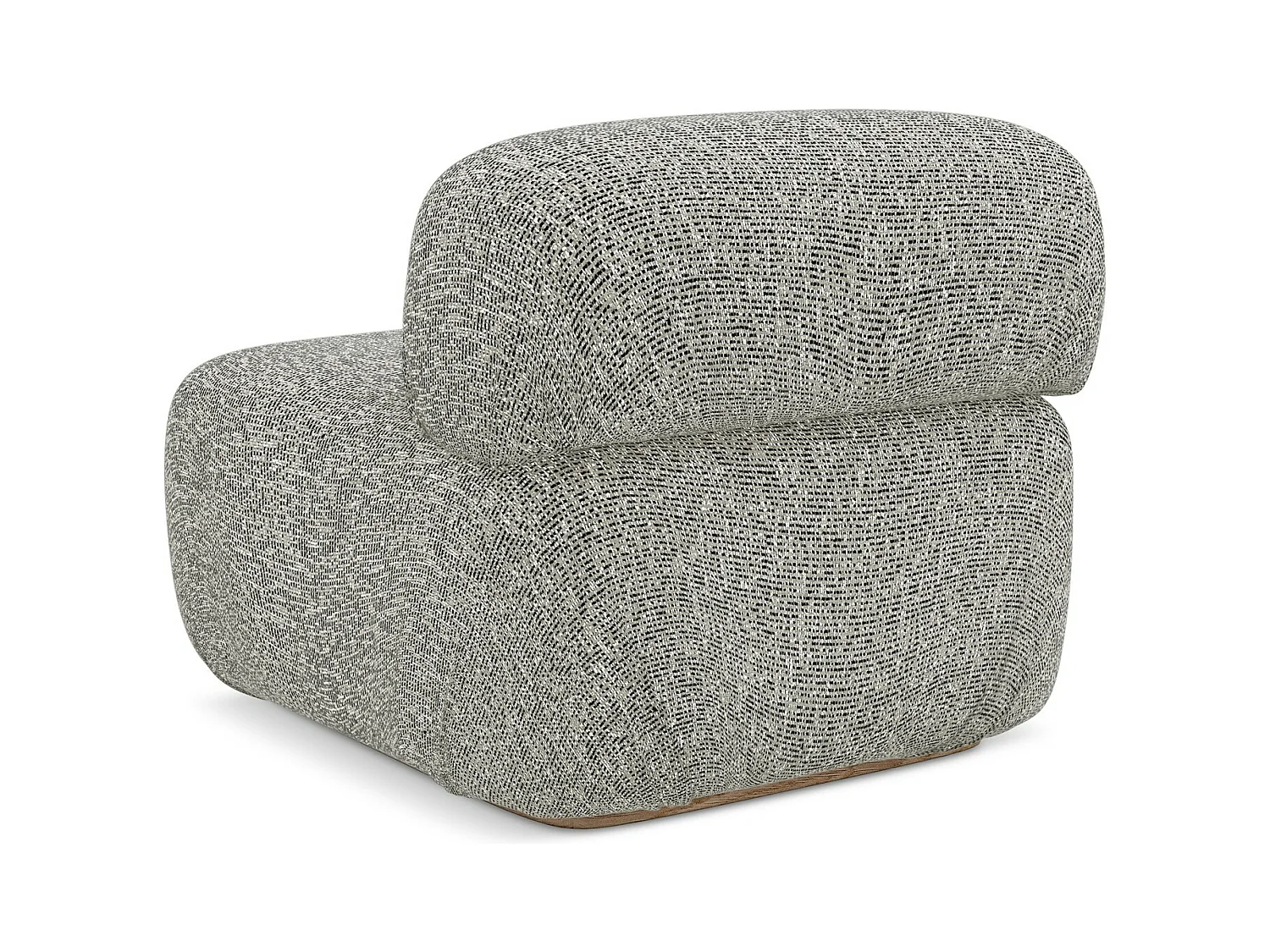 Modular - Mittelsofa - Strukturstoff - Dunkelbeige - AILANI