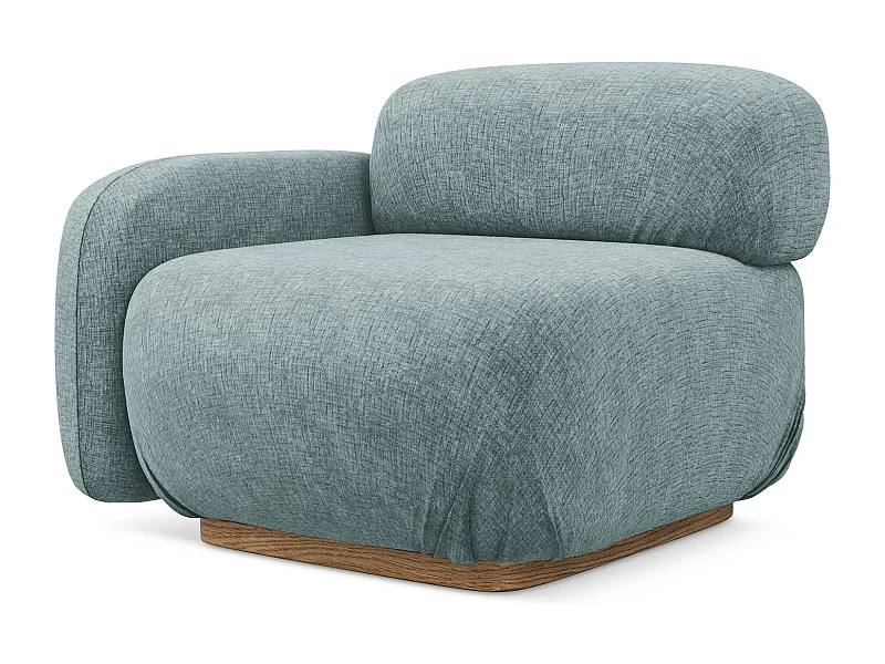 Modular - Eckteil mit Armlehne Links - Chenille - Jeans - AILANI