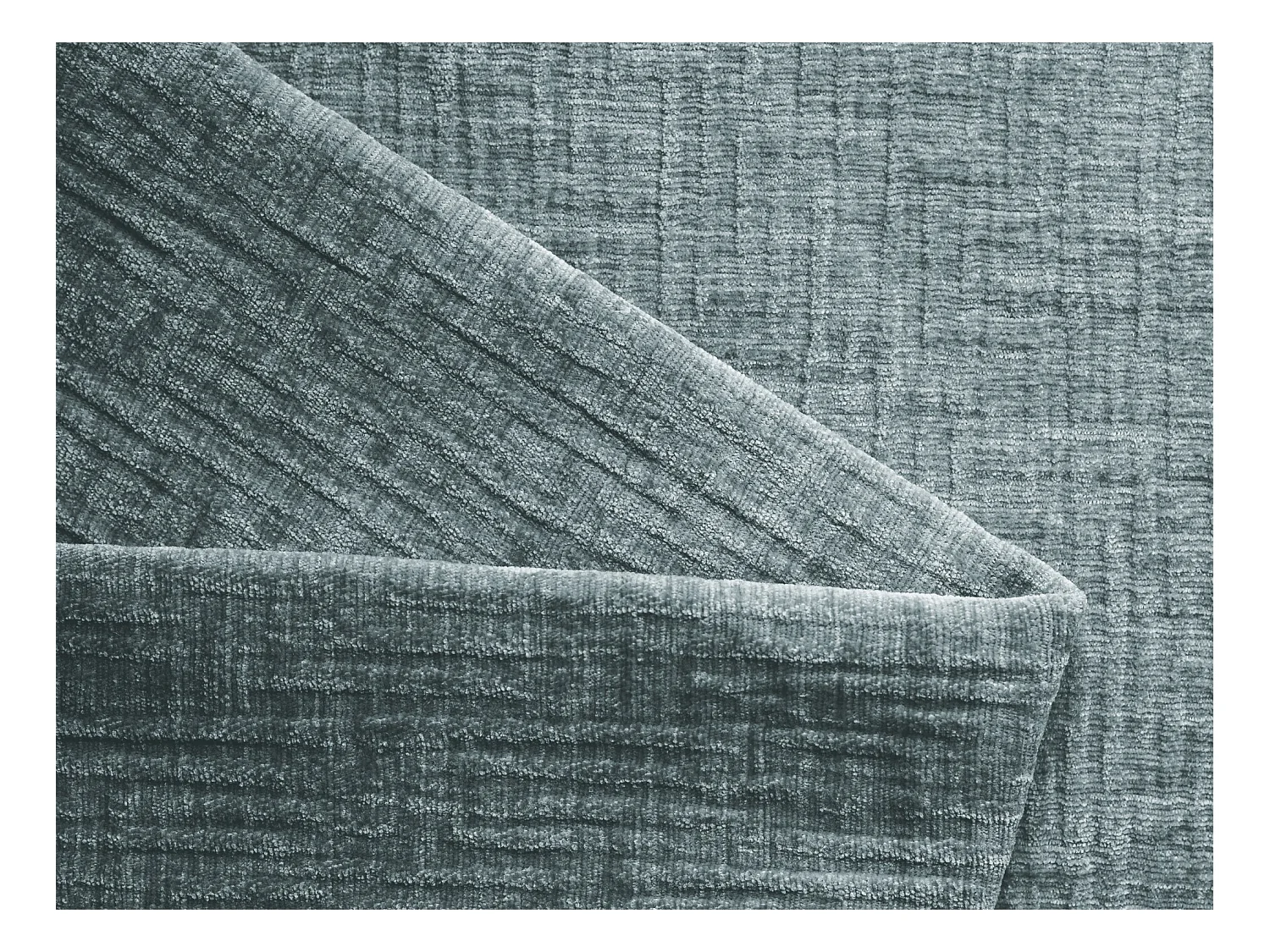 Module avec accoudoirs gauche en tissu chenille - jeans - AILANI