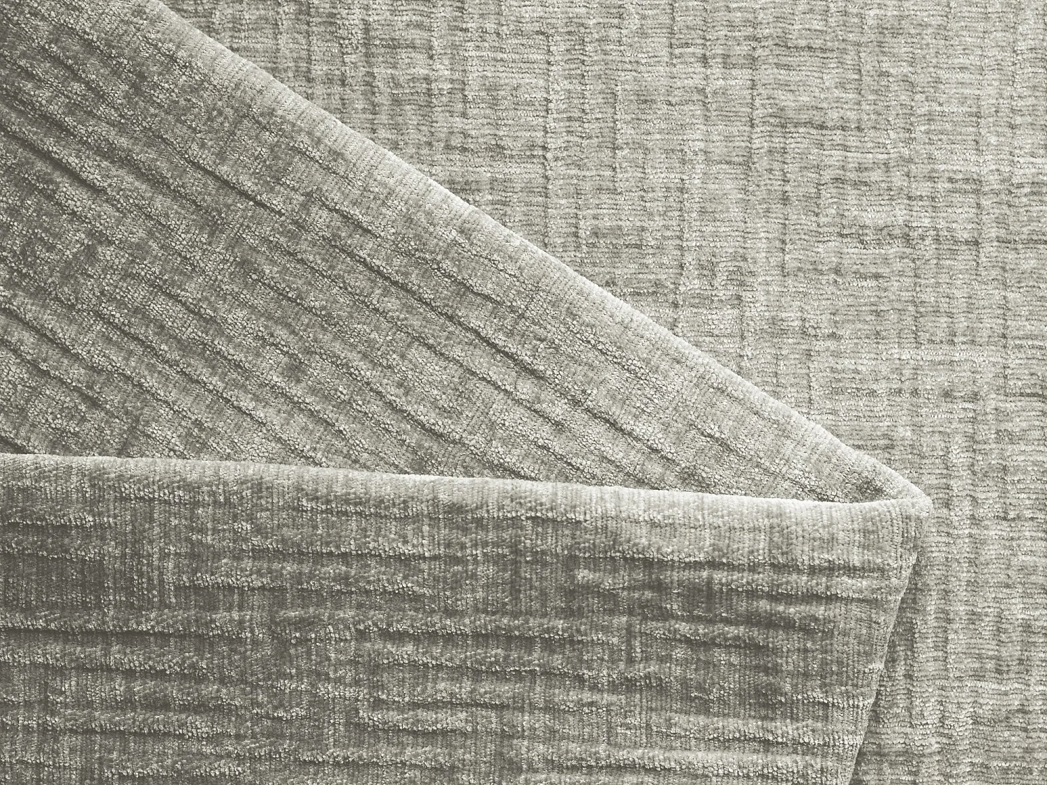 Module avec accoudoirs gauche en tissu chenille - argent - AILANI