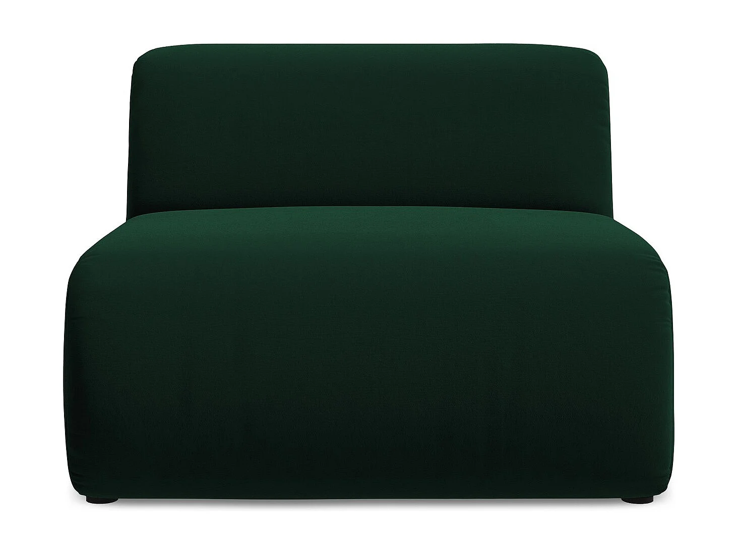 Fauteuil pour canapé modulable en velours - bouteille verte - EKAHI