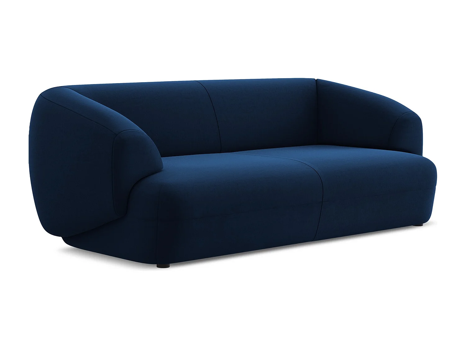 3-Sitzer Sofa - - Samt - Königsblau - MOANA