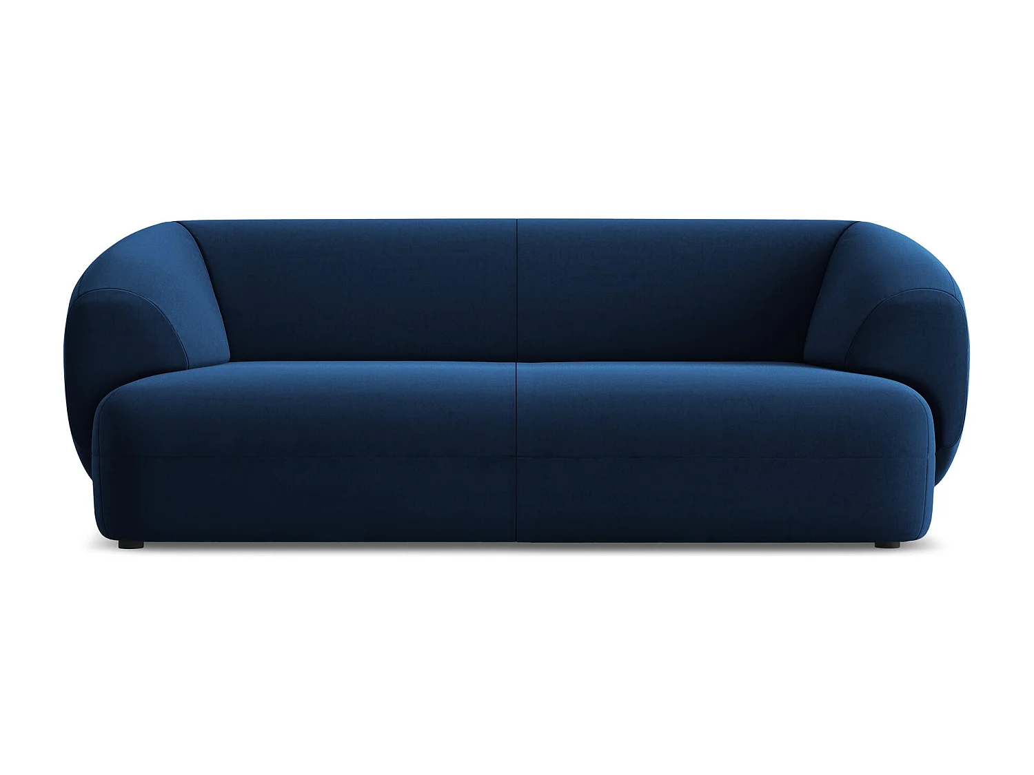 3-Sitzer Sofa - - Samt - Königsblau - MOANA