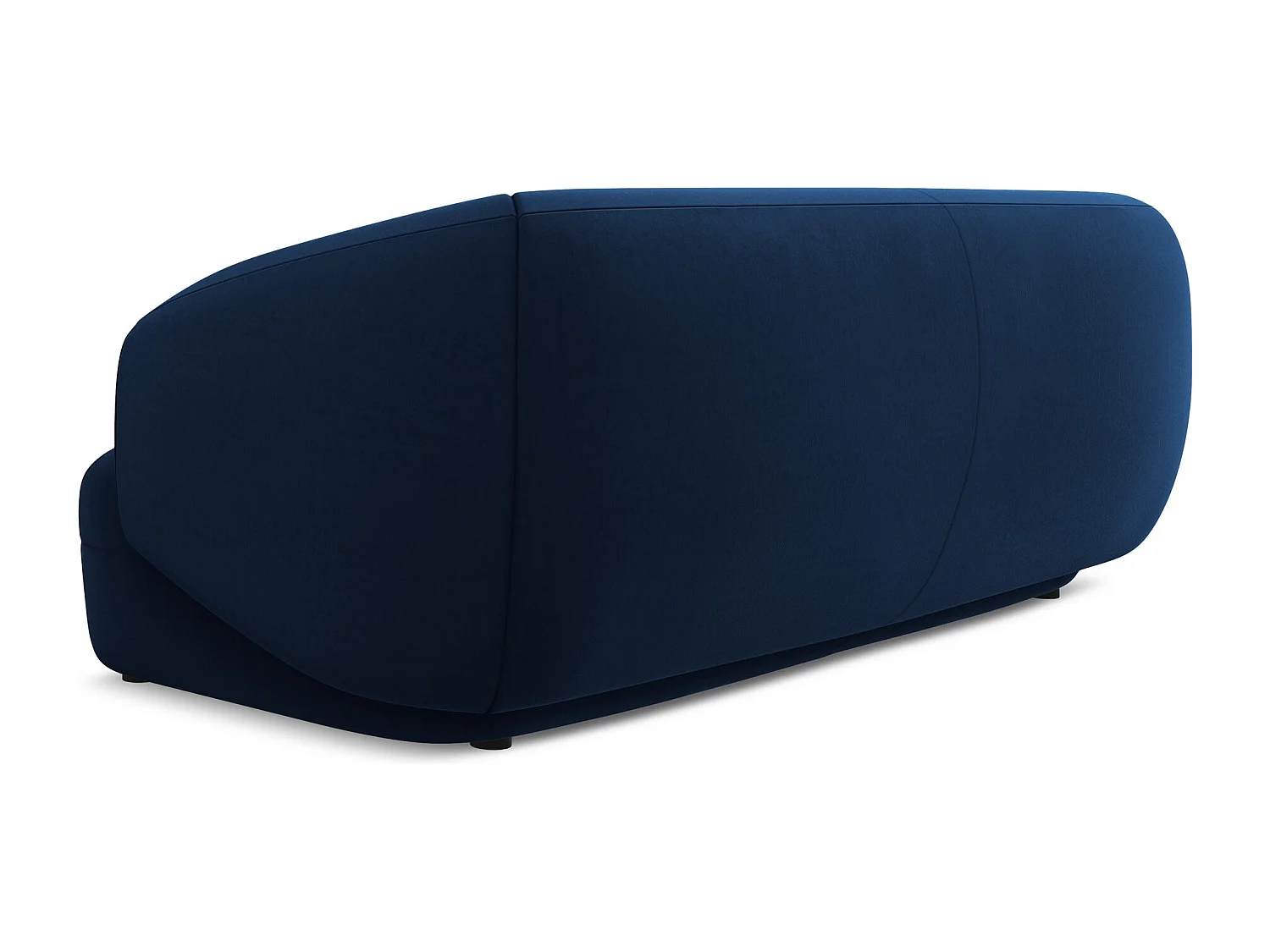 3-Sitzer Sofa - - Samt - Königsblau - MOANA