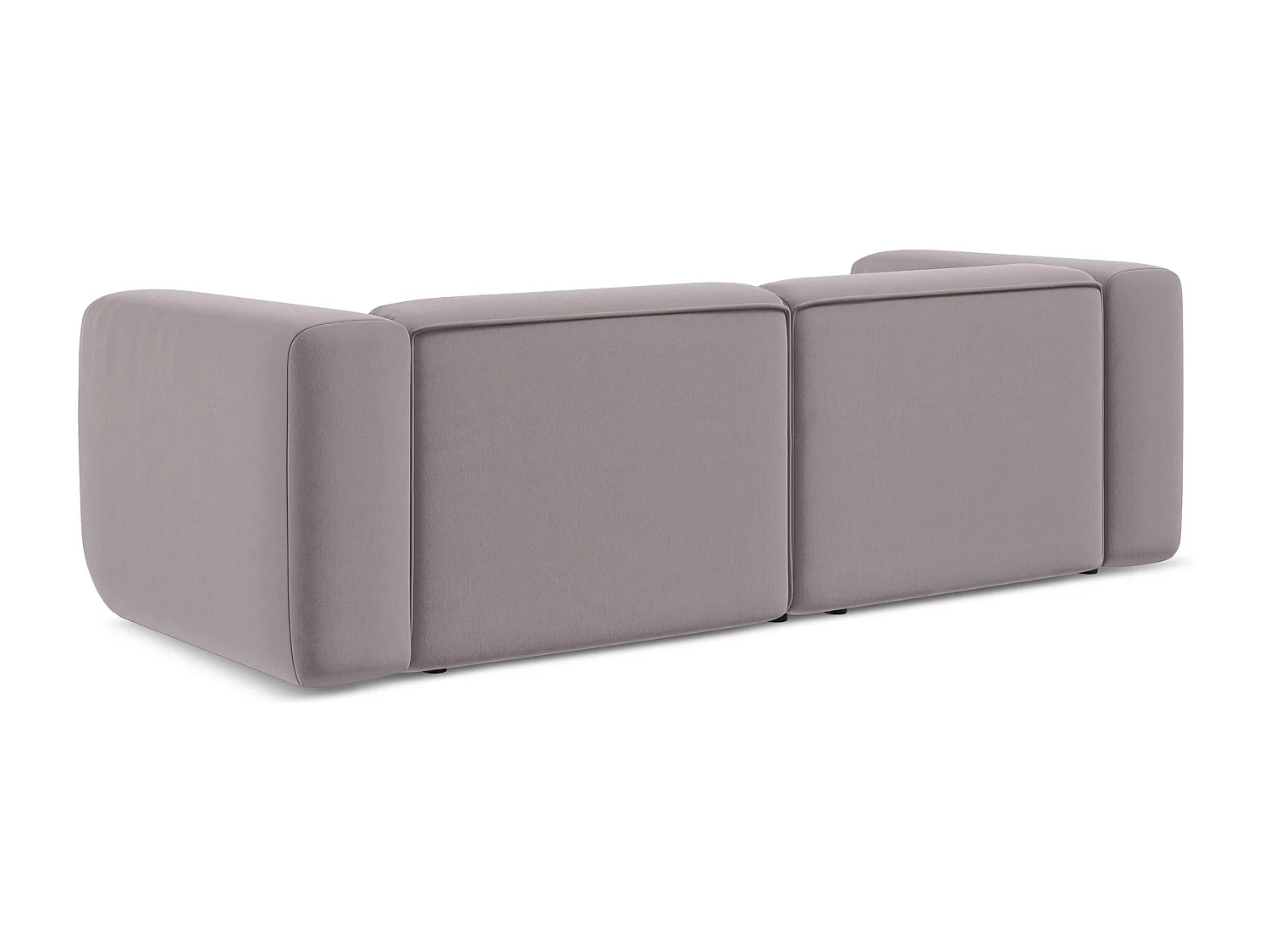 Modulares 3-Sitzer Sofa - - Samt - Lavendel - EKAHI