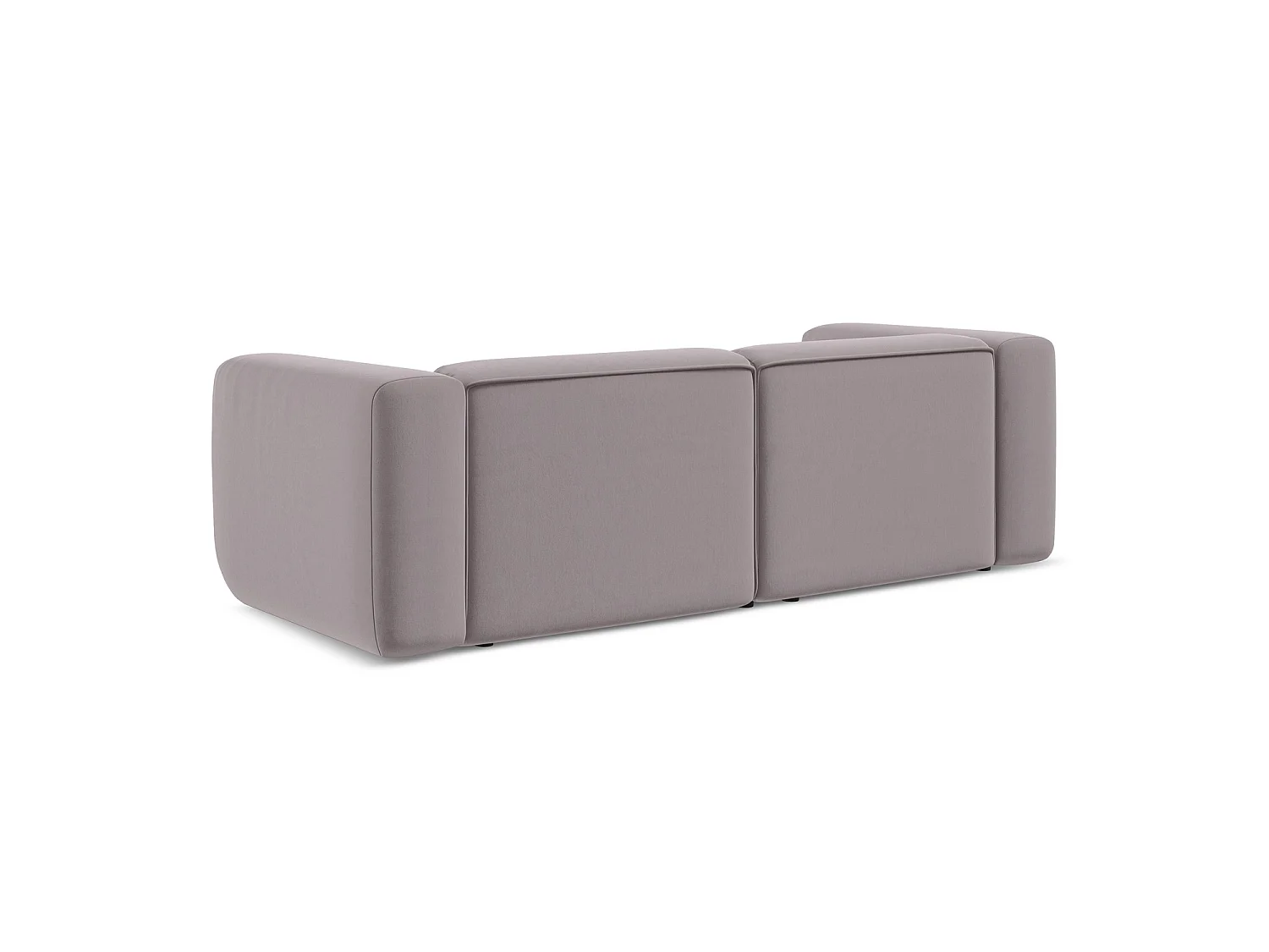 Modulares 3-Sitzer Sofa - - Samt - Lavendel - BARI