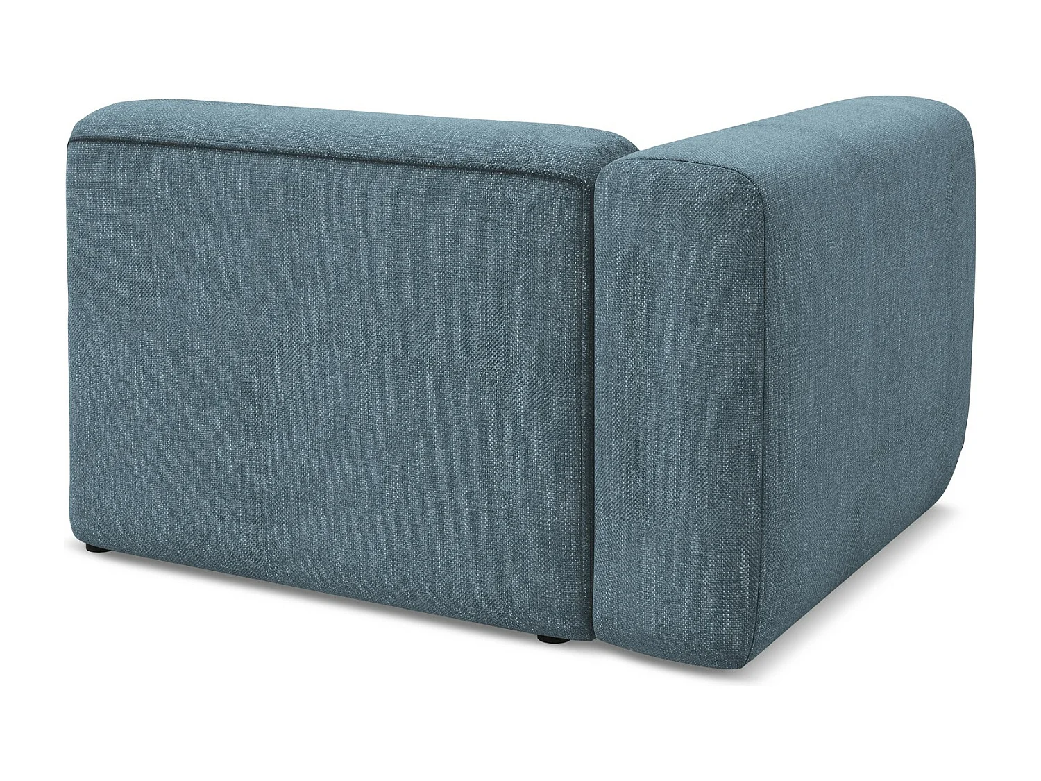 Moduł z podłokietnikiem lewy - z tkaniny szenilowej - jeans - EKAHI