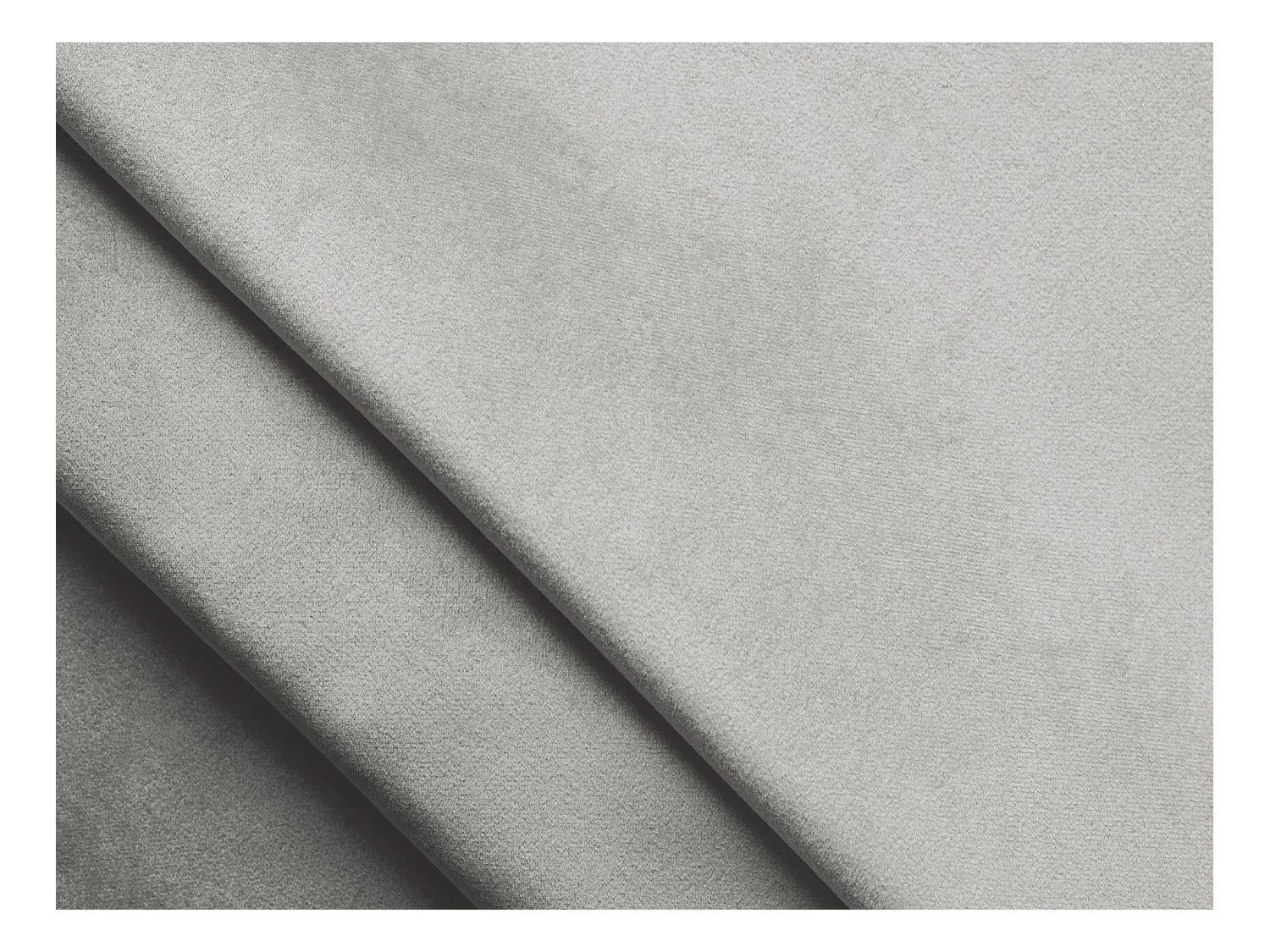 Canapé 3 places en velours - argent - MOANA