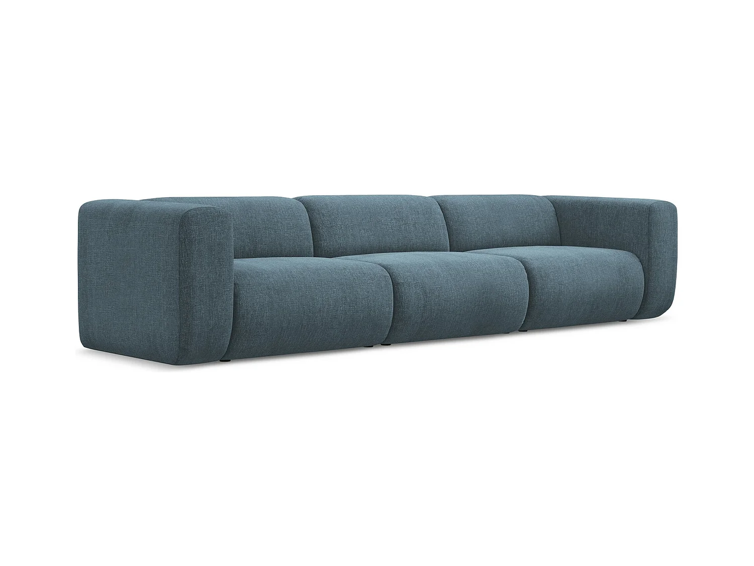 Modulares 4-Sitzer Sofa - - Chenille - Jeans - EKAHI