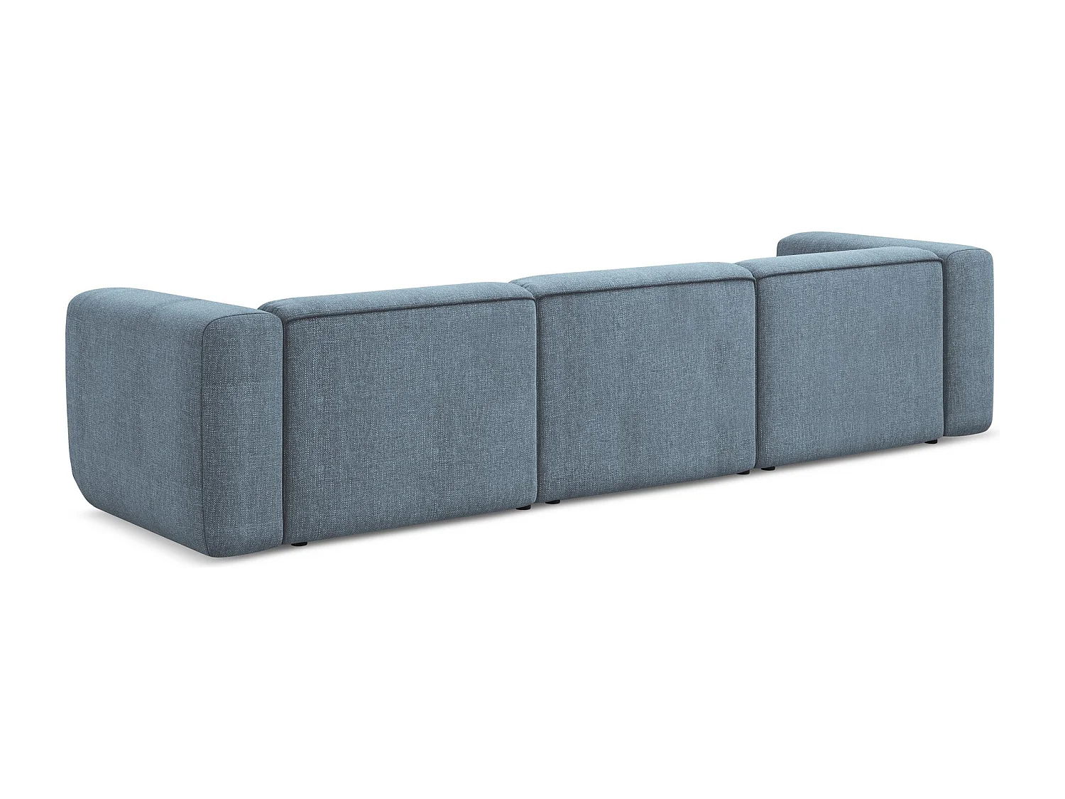 Modulares 4-Sitzer Sofa - - Chenille - Jeans - EKAHI