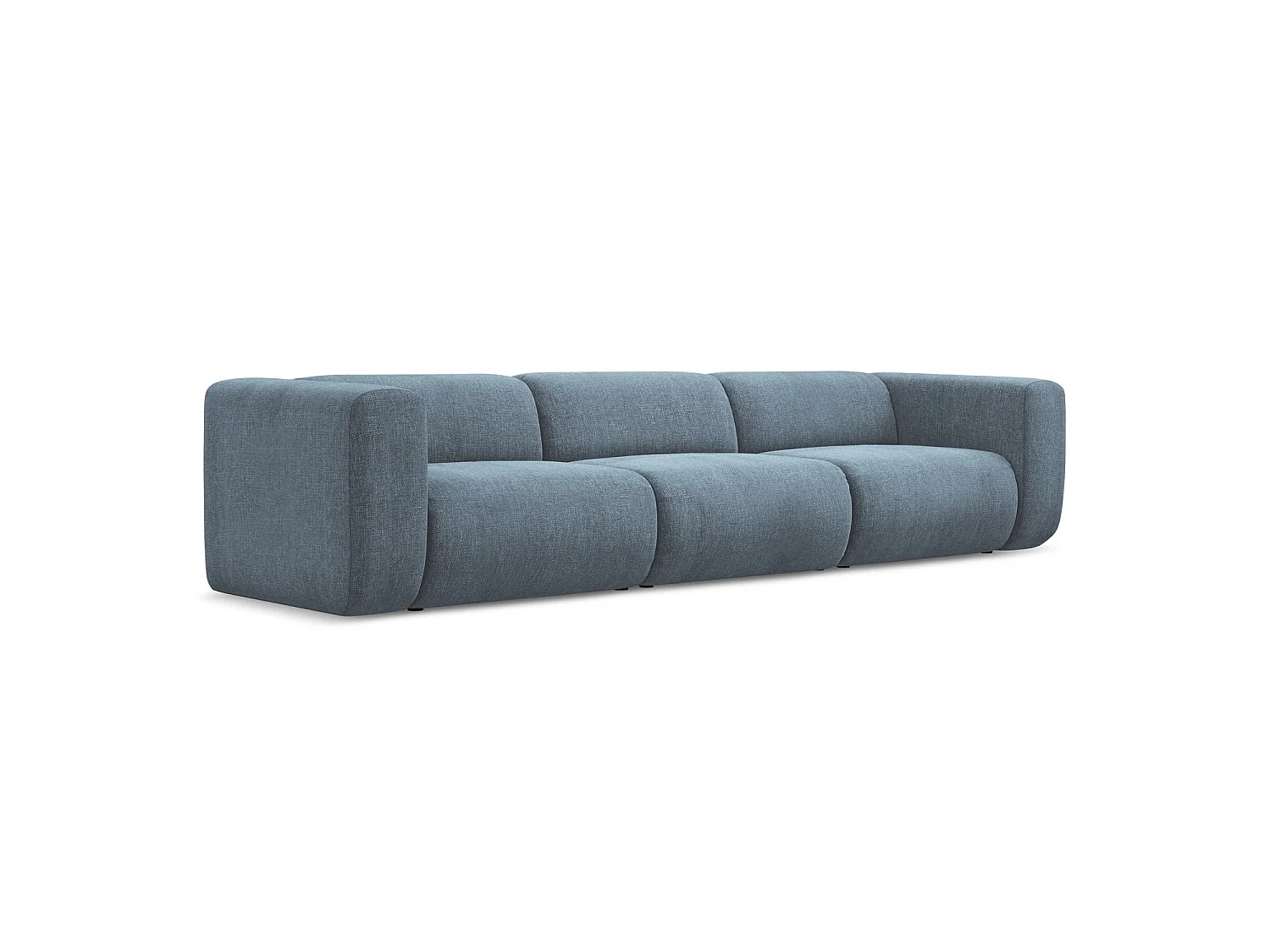 Modulares 4-Sitzer Sofa - - Chenille - Jeans - BARI