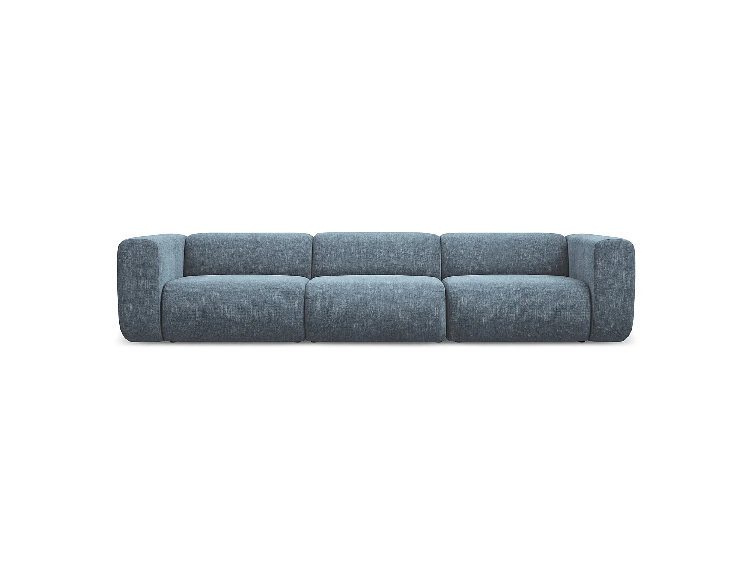 Modulares 4-Sitzer Sofa - - Chenille - Jeans - BARI