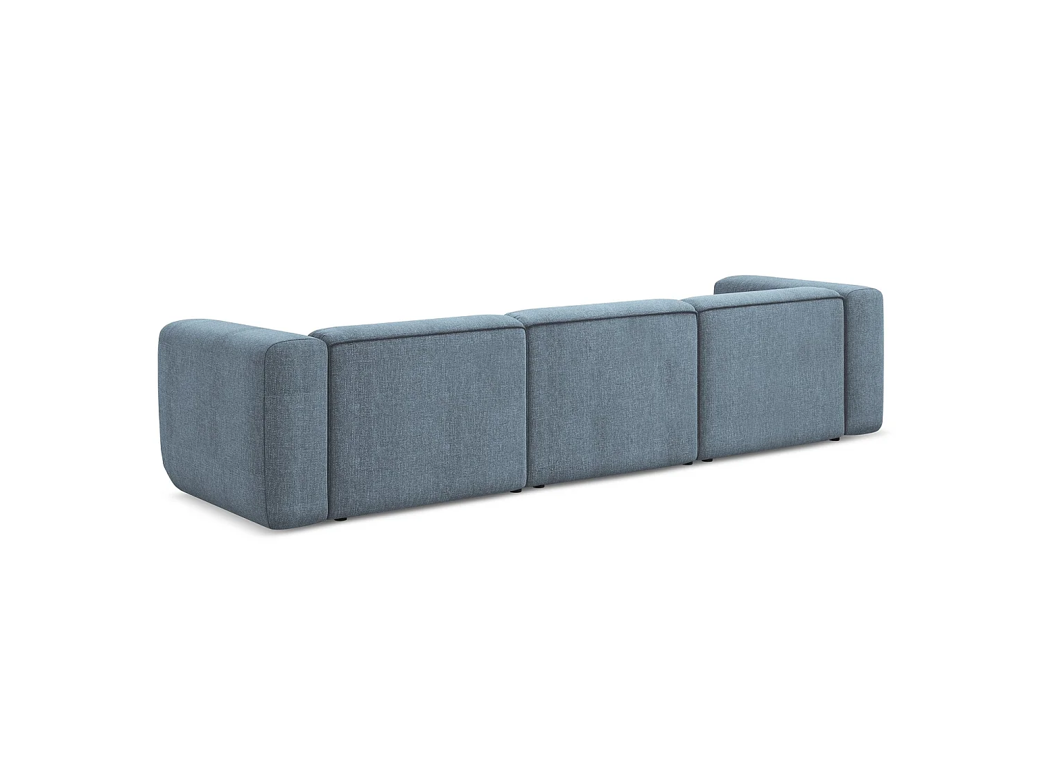 Modulares 4-Sitzer Sofa - - Chenille - Jeans - BARI
