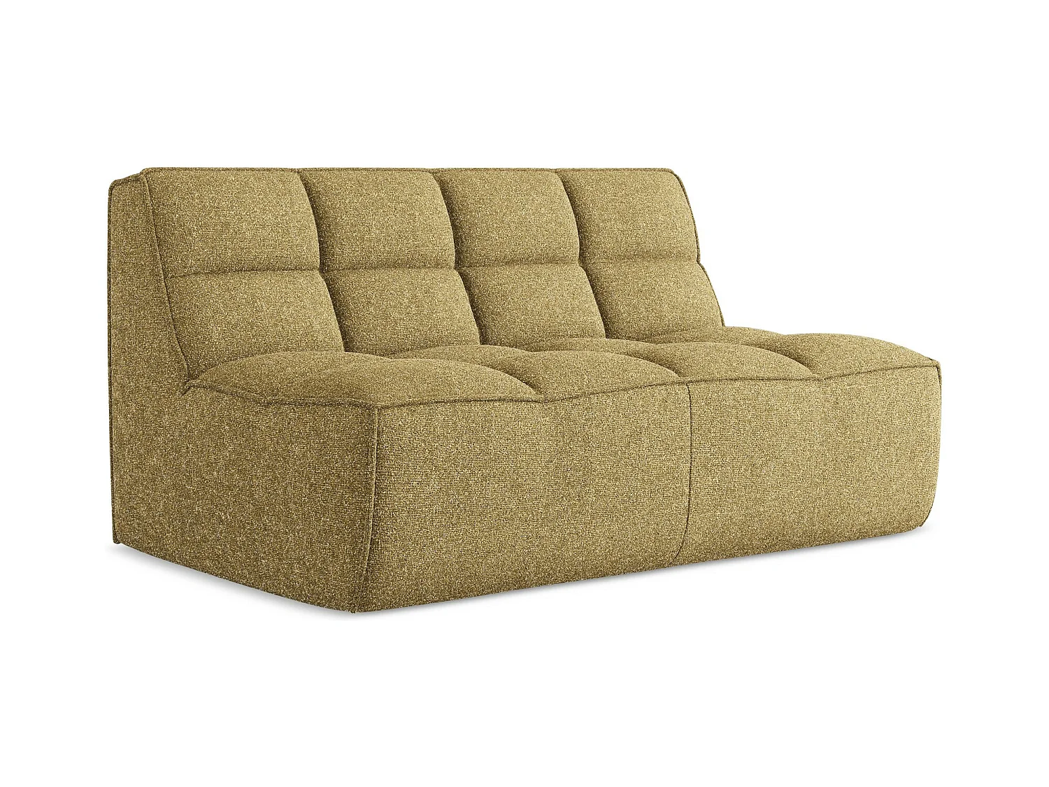 2-Sitzer Sofa - - Strukturstoff - Senf - KALAI