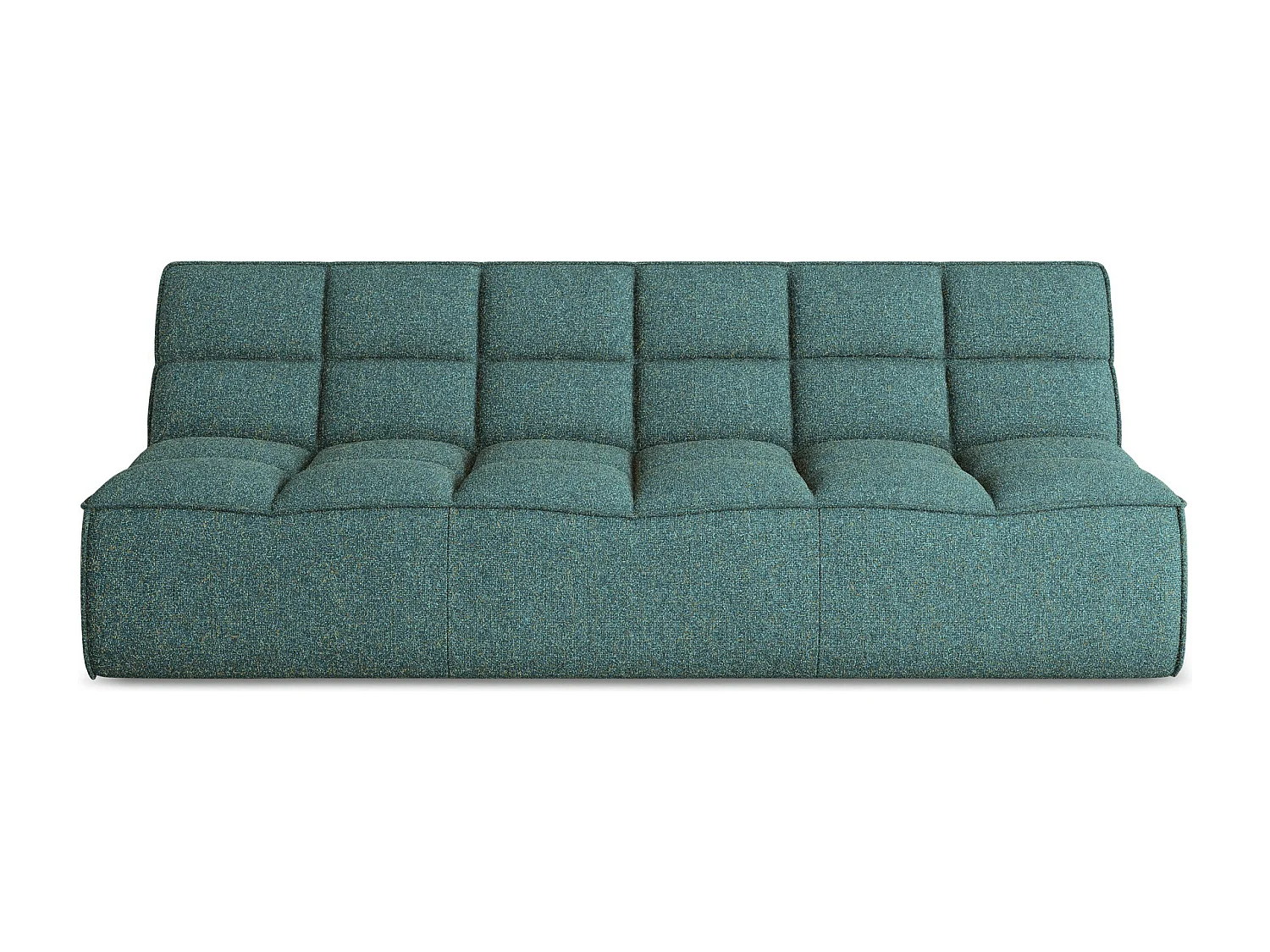 Canapé modulable 3 places en tissu texturé - marin - KALAI