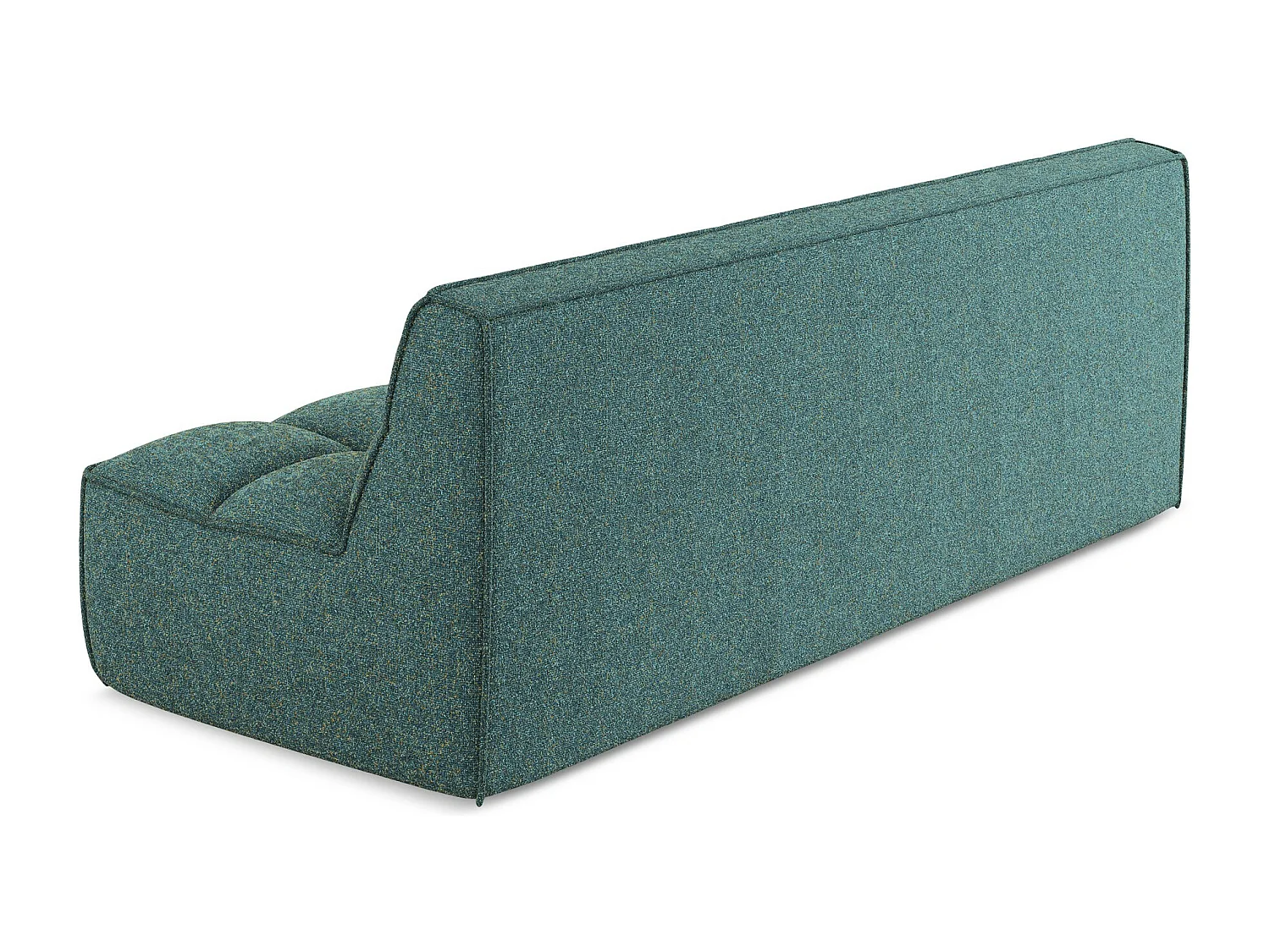 Canapé modulable 3 places en tissu texturé - marin - KALAI