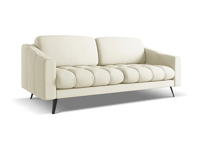 3-Sitzer Sofa - - Chenille - Beige - NALU