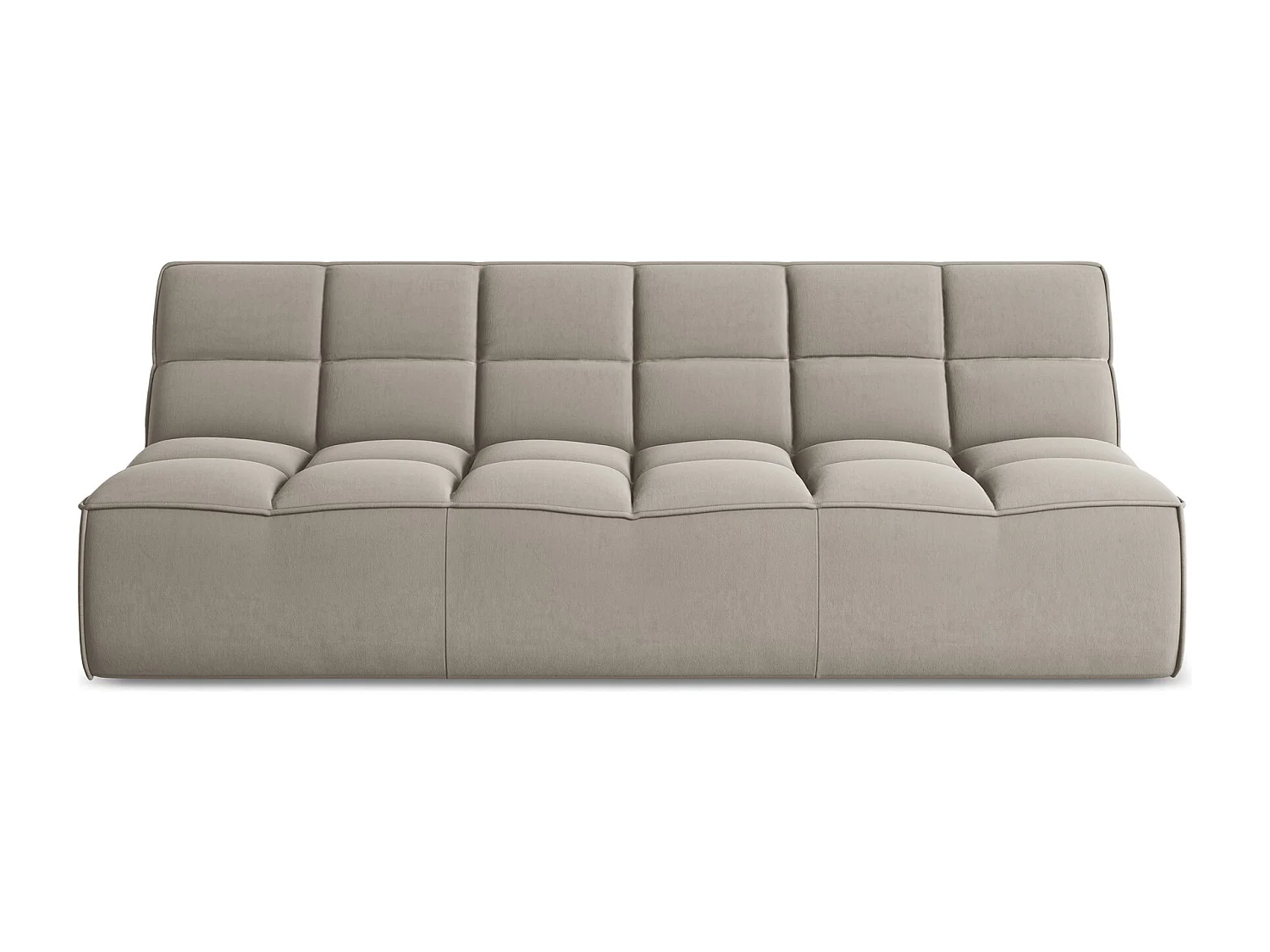 3-osobowa kanapa modułowa - z tkaniny welwetowej - kreci - KALAI