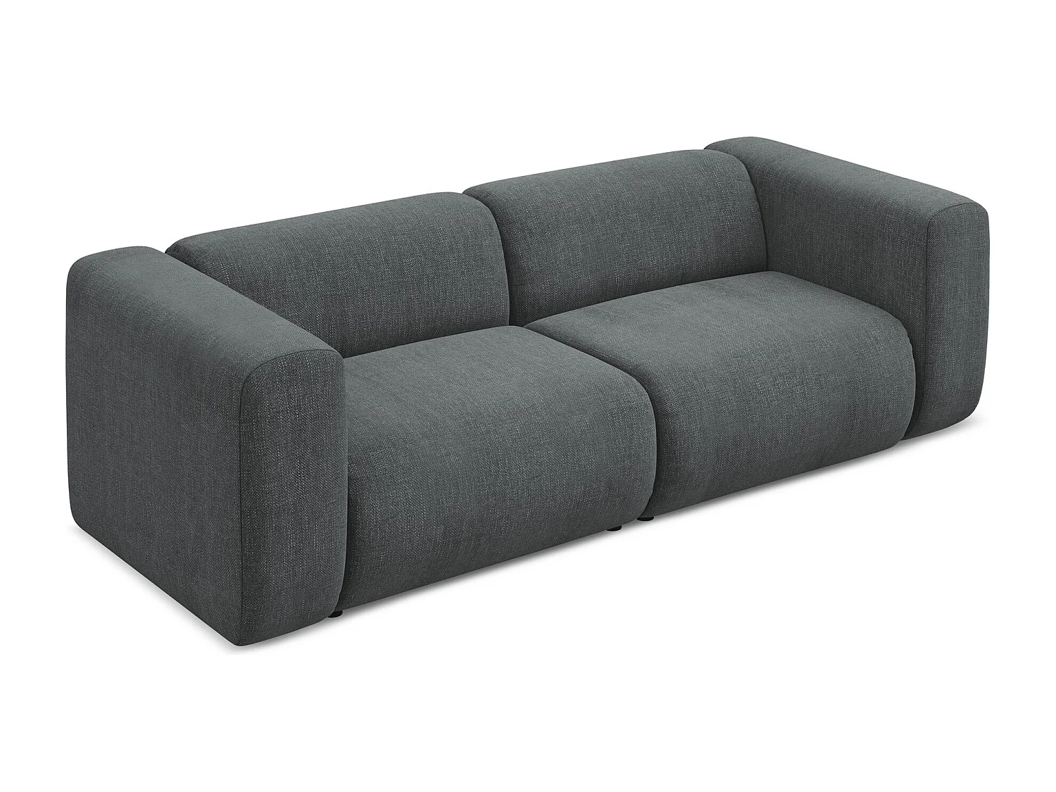 Modulares 3-Sitzer Sofa - - Chenille - Graphit - EKAHI