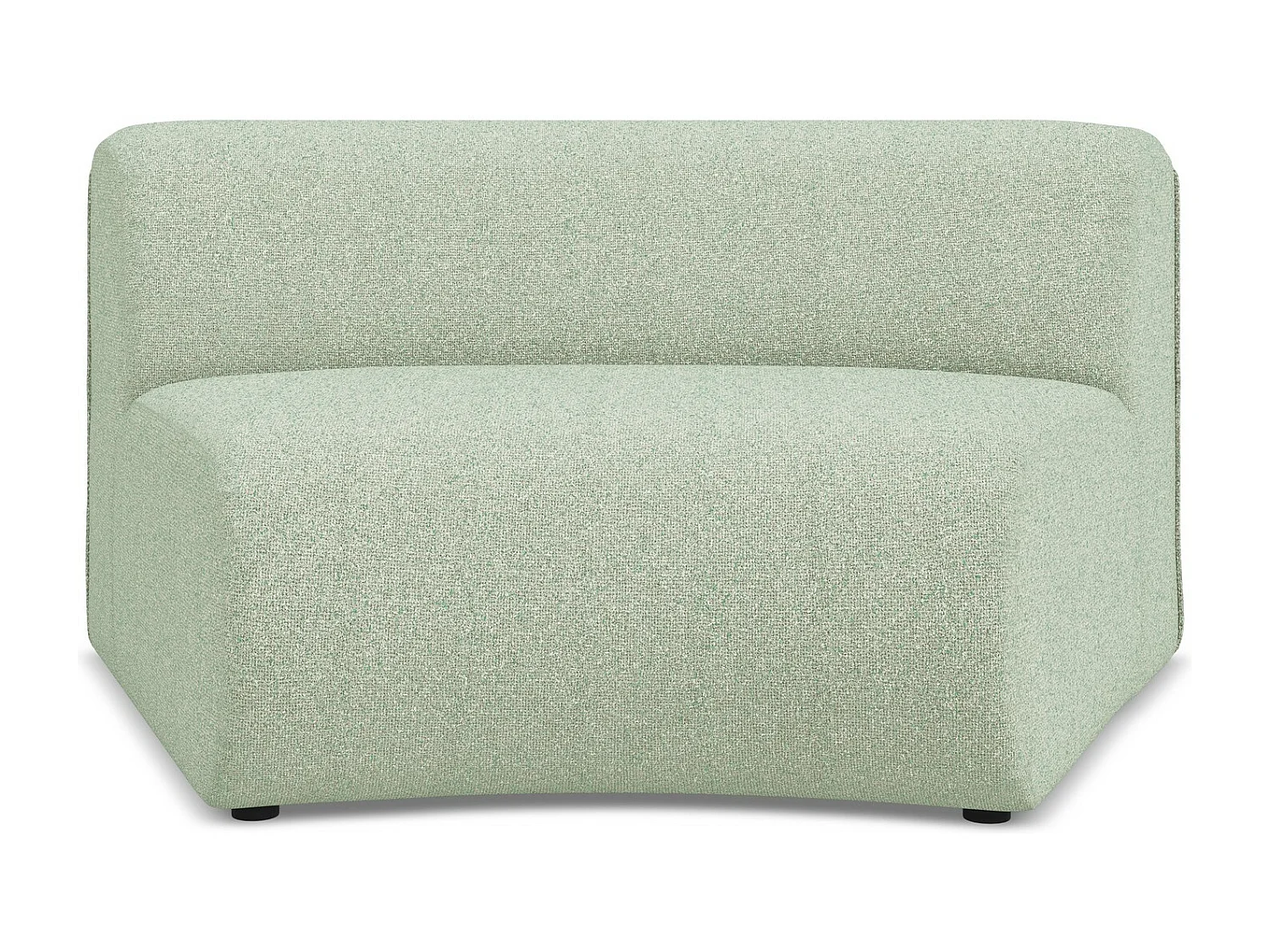 Fauteuil d'angle pour canapé modulable en tissu texturé - vert clair - EKAHI