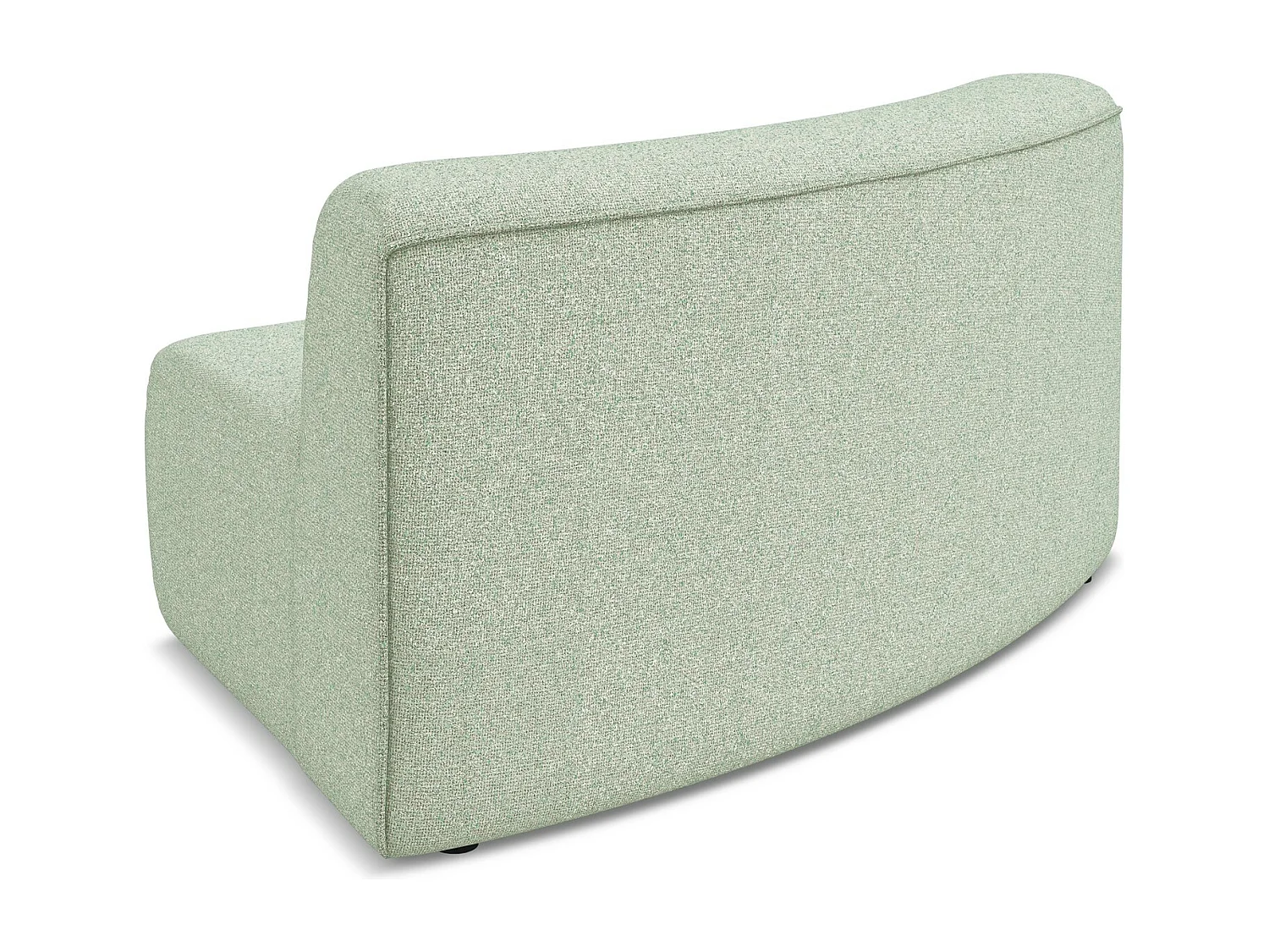 Fauteuil d'angle pour canapé modulable en tissu texturé - vert clair - EKAHI