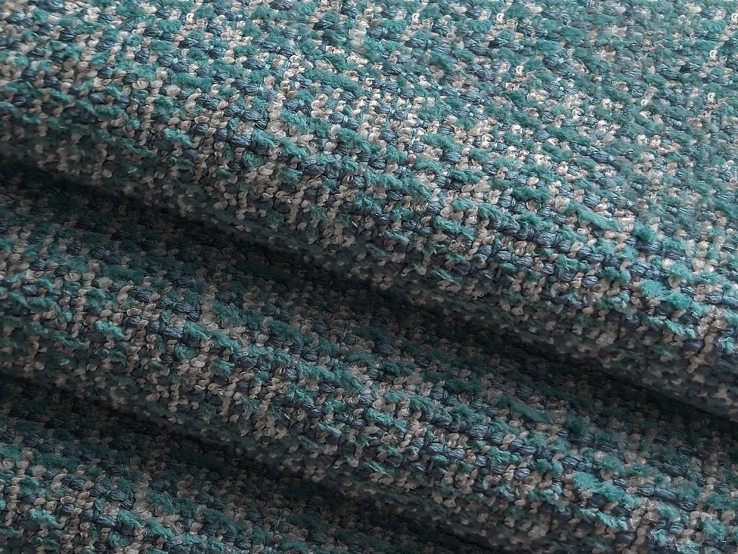 3-osobowa kanapa modułowa prawa - z tkaniny strukturalnej - jeans - AILANI