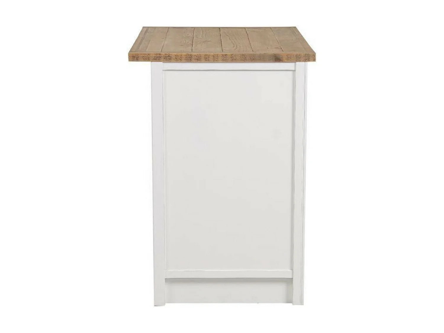 Meuble de cuisine bas 2 portes 2 tiroirs Bois Blanc - Rivages Interior's