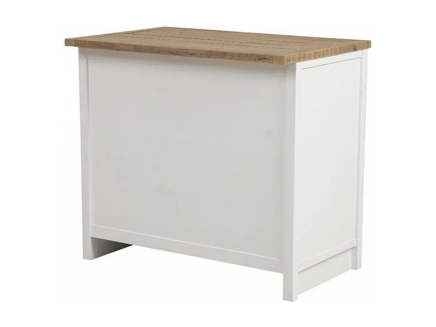 Meuble de cuisine bas 2 portes 2 tiroirs Bois Blanc - Rivages Interior's