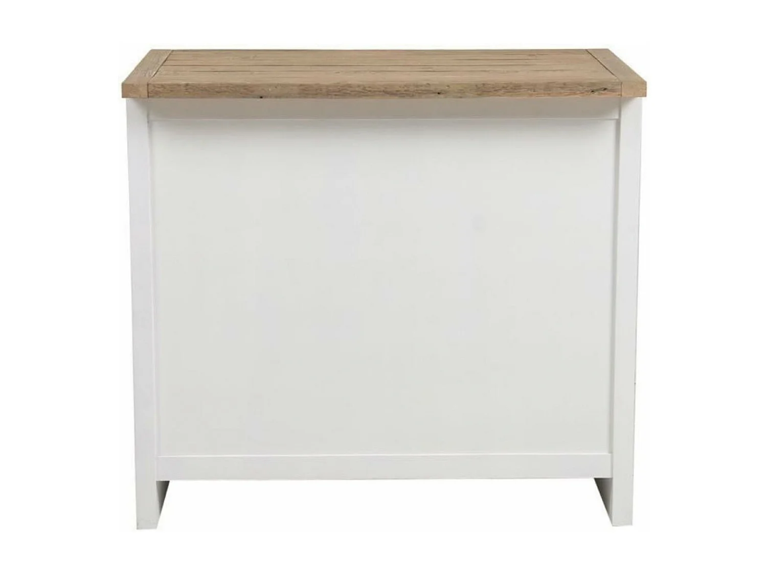 Meuble de cuisine bas 2 portes 2 tiroirs Bois Blanc - Rivages Interior's