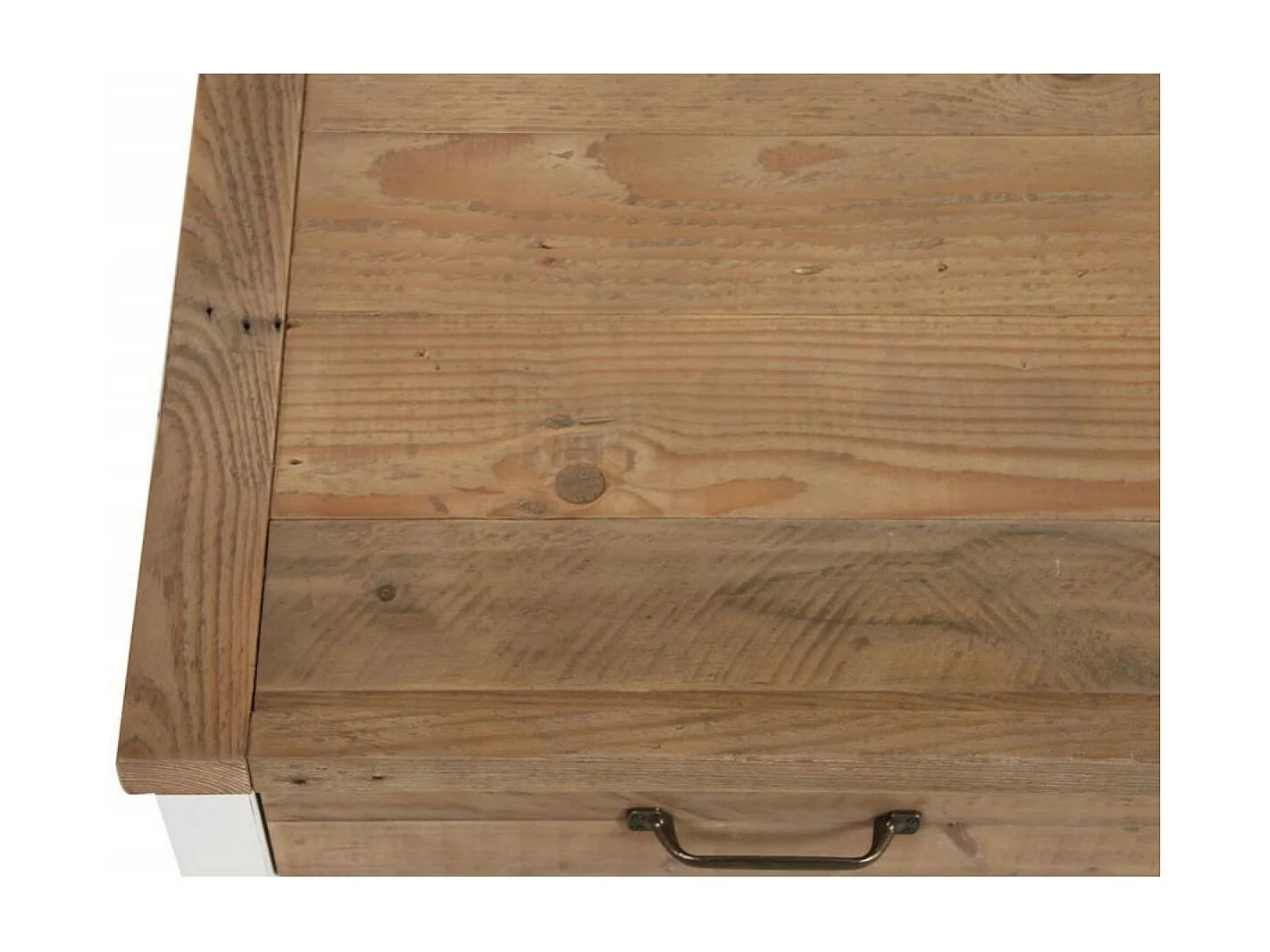 Meuble de cuisine bas 2 portes 2 tiroirs Bois Blanc - Rivages Interior's