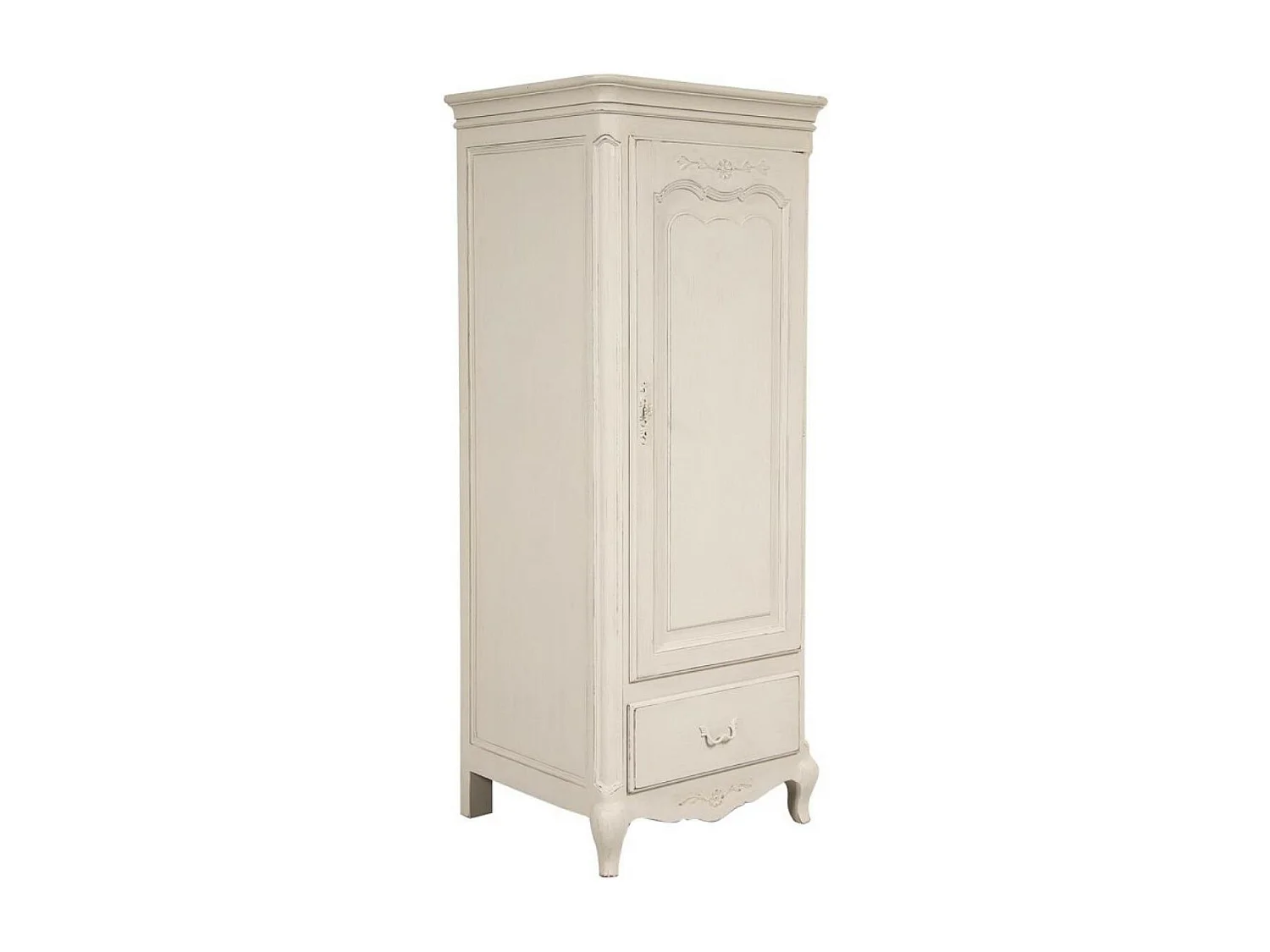 Bonnetière 1 porte 1 tiroir Bois Blanc - Château Interior's