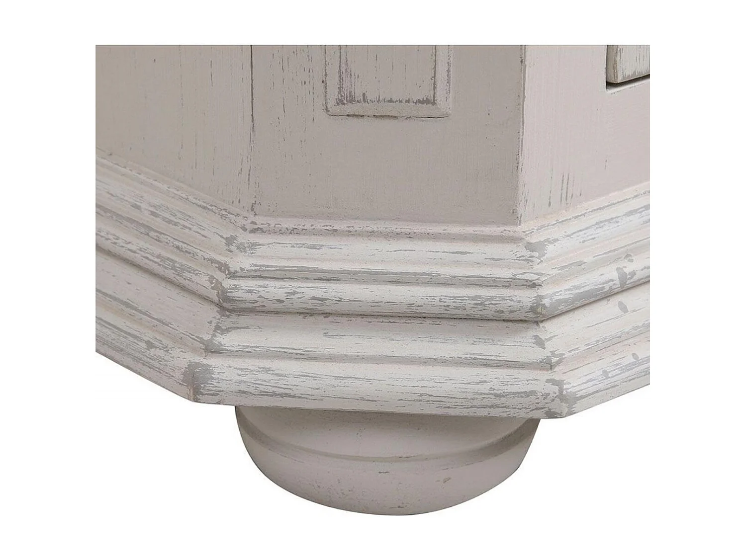 Bibus 1 porte vitrée MDF Blanc - Bruges Interior's