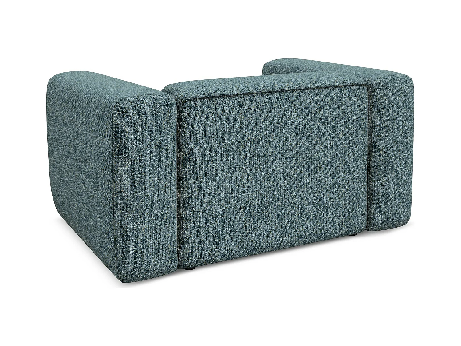 Fauteuil en tissu texturé - jeans - EKAHI