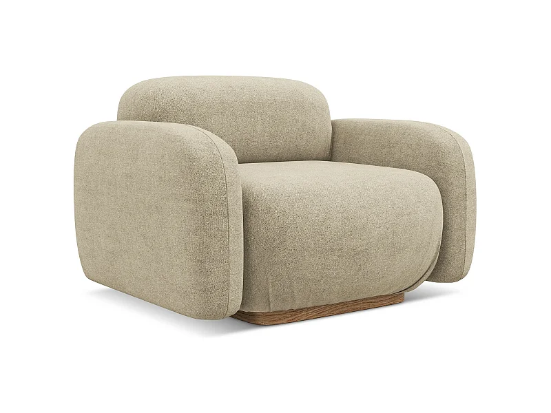 Sessel - - Bouclé - Beige - AILANI