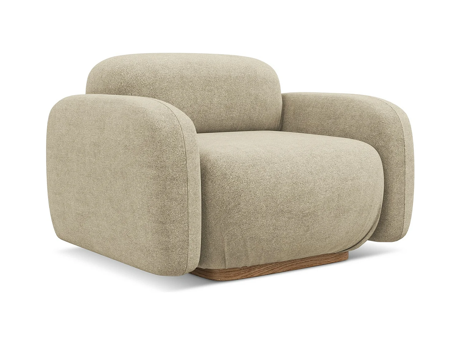 Sessel - - Bouclé - Beige - AILANI