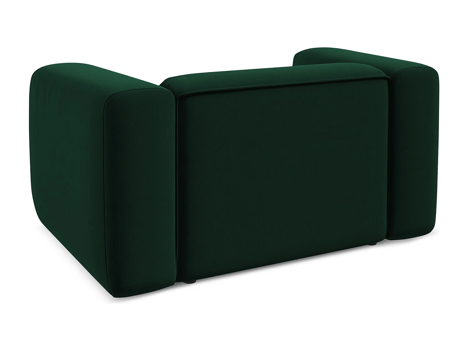Fauteuil en velours - bouteille verte - EKAHI