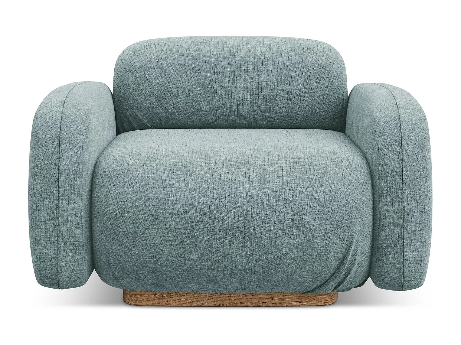 Fauteuil van jeans chenille stof - AILANI