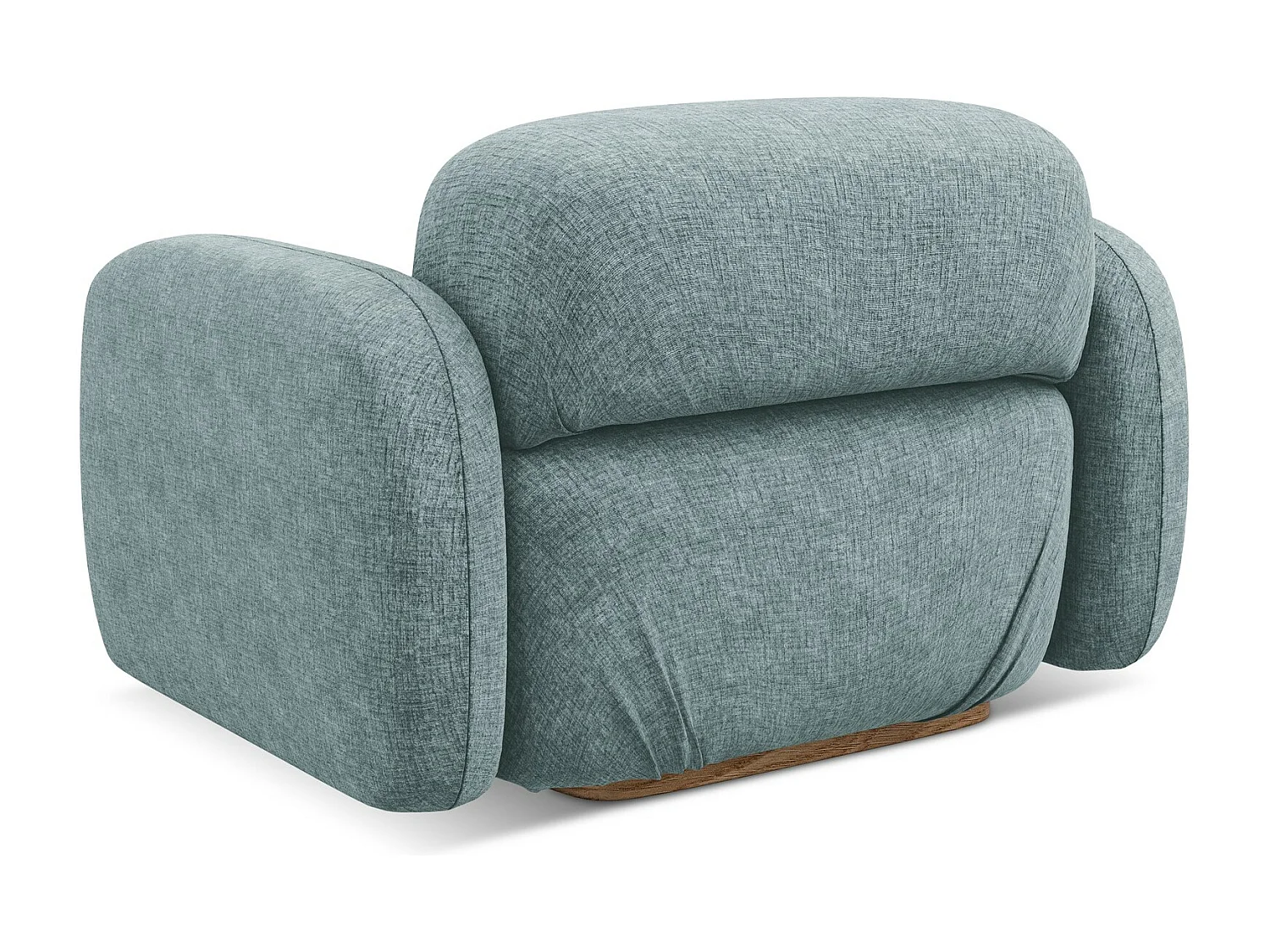 Fauteuil van jeans chenille stof - AILANI