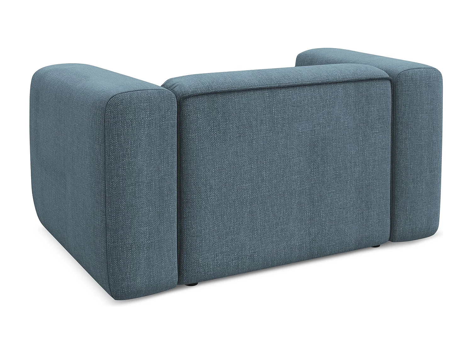 Fauteuil van jeans chenille stof - EKAHI