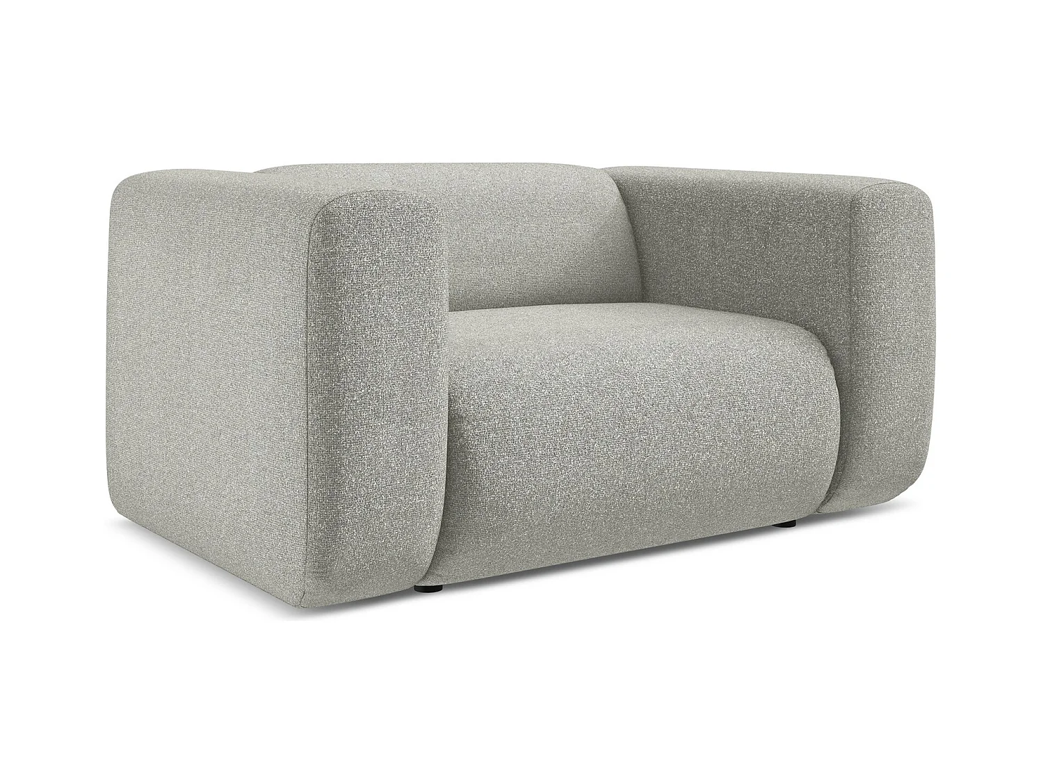 Sessel - - Strukturstoff - Hellgrau - EKAHI