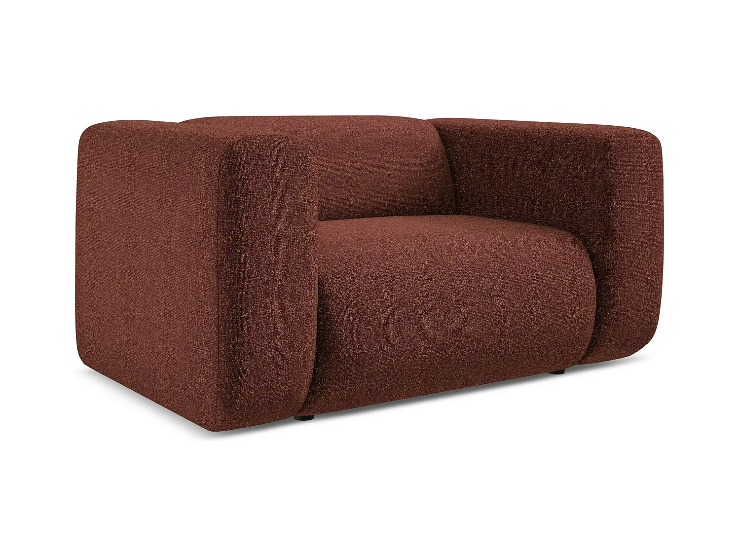 Fauteuil van bourgondië textuurstof - EKAHI