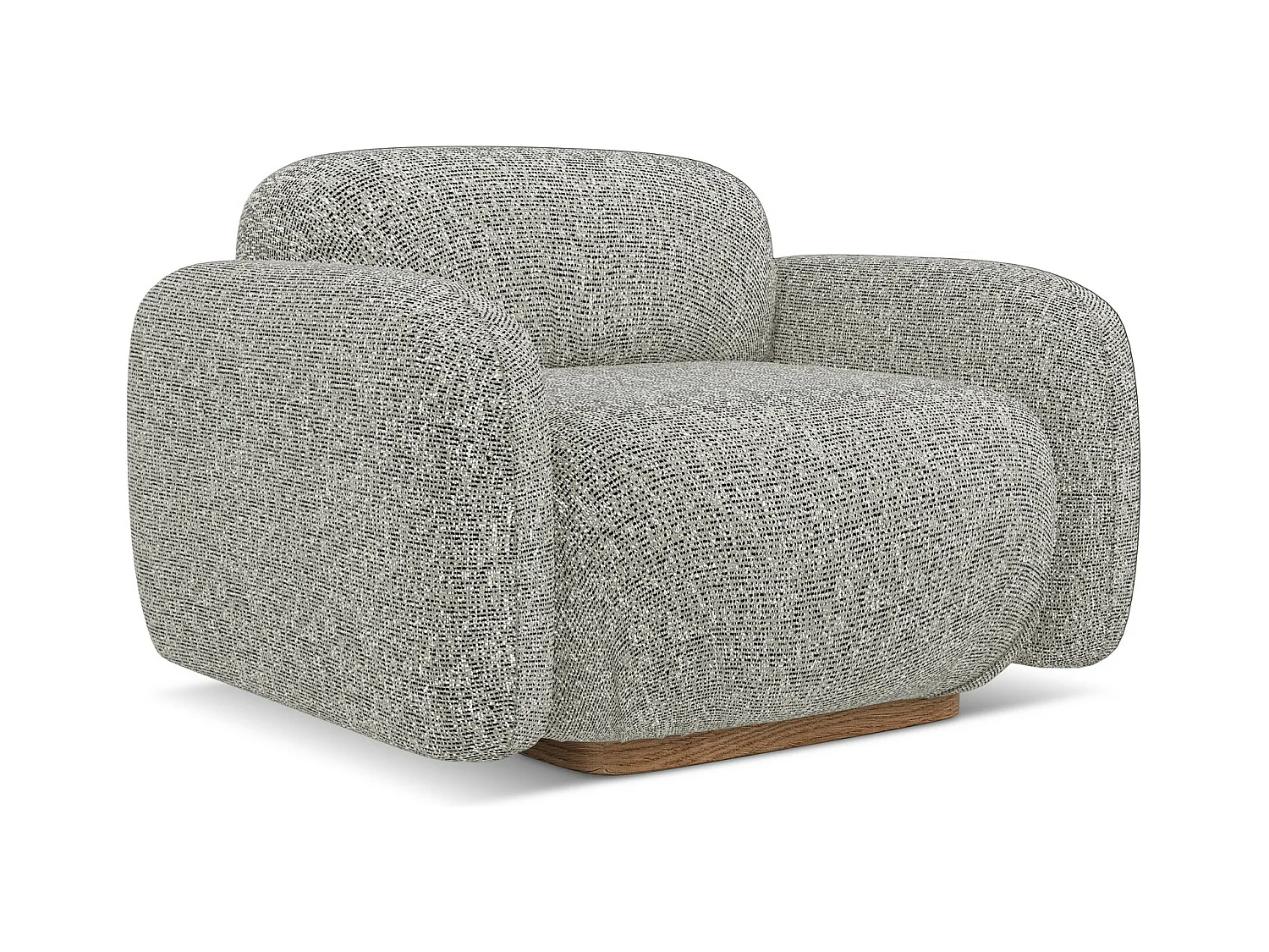 Sessel - - Strukturstoff - Dunkelbeige - AILANI
