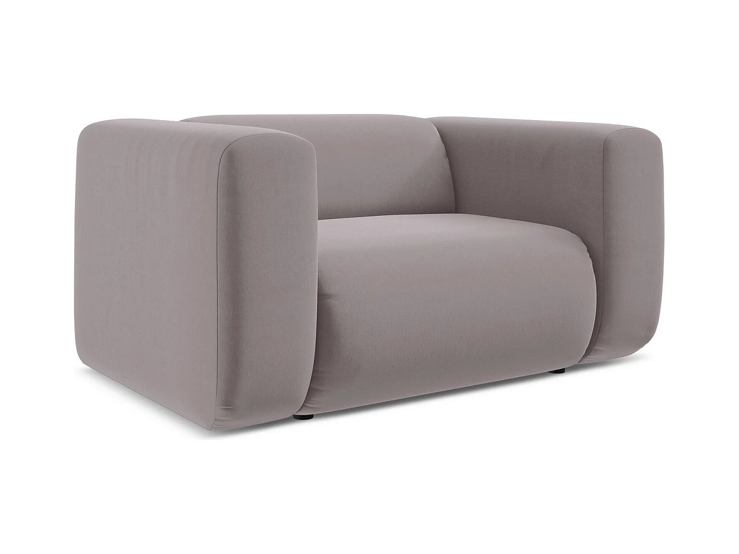 Fauteuil en velours - lavande - EKAHI