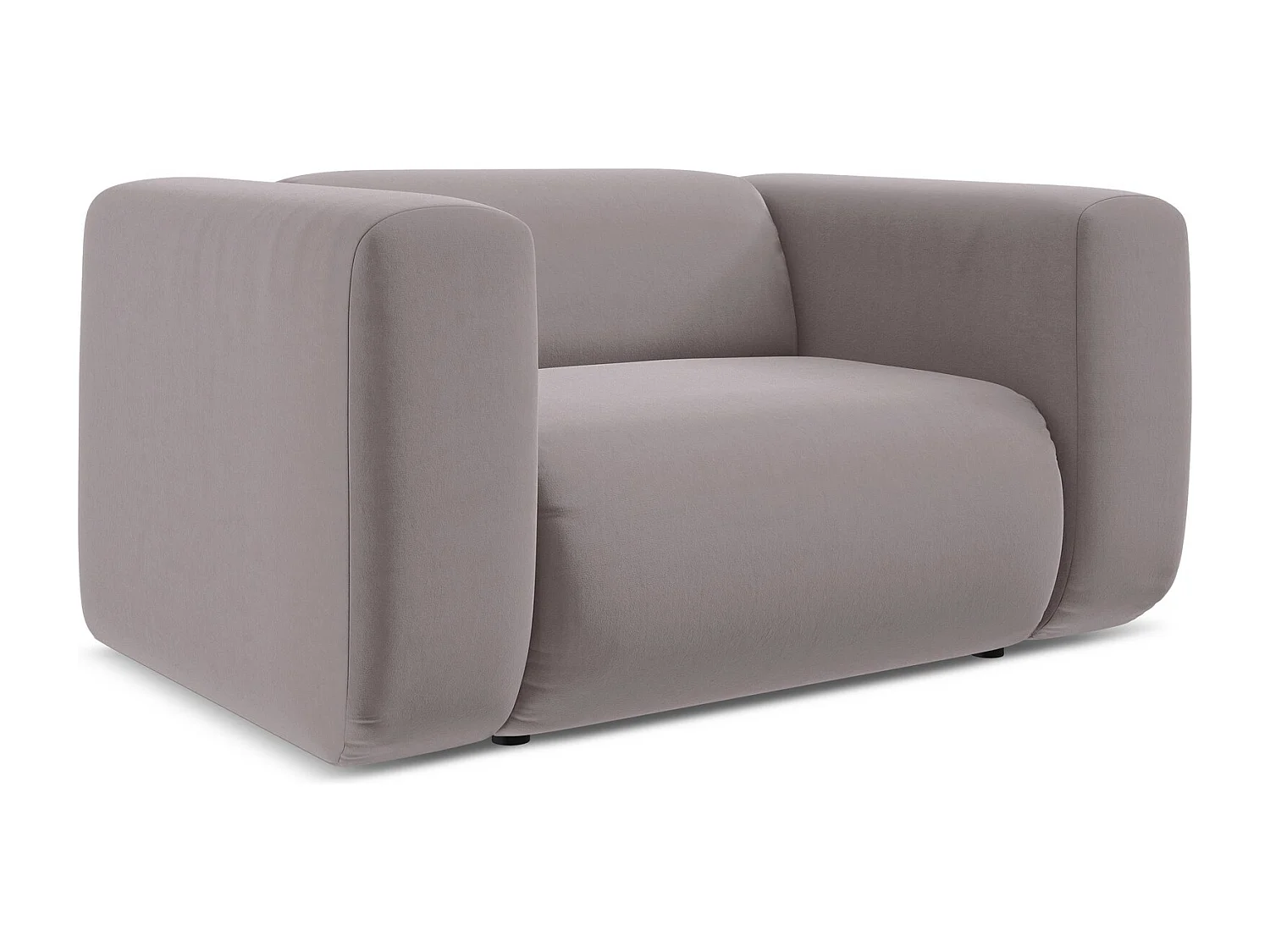 Fauteuil van lavendel velours - EKAHI