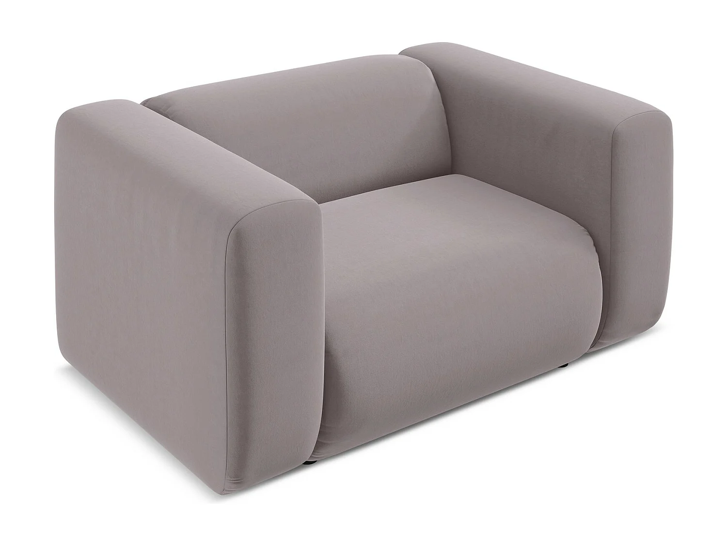 Fauteuil van lavendel velours - EKAHI