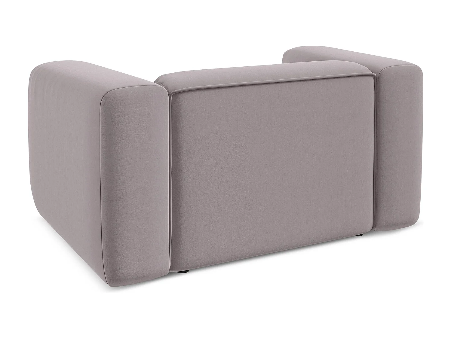 Fauteuil van lavendel velours - EKAHI