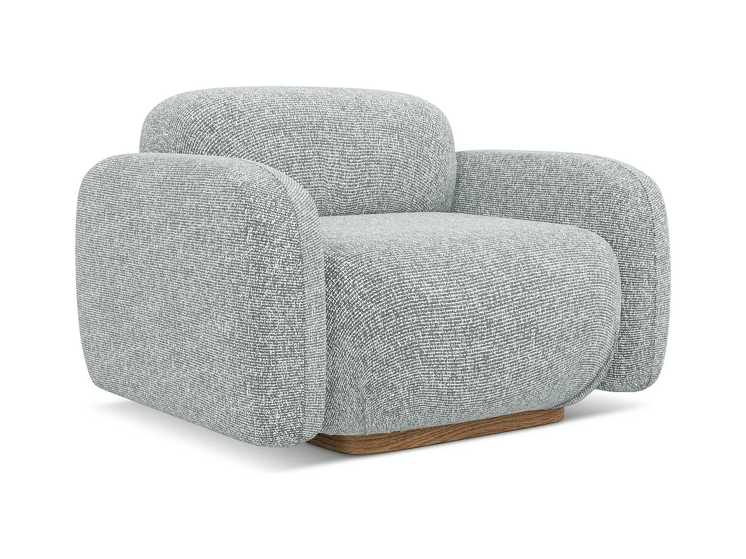 Sessel - - Strukturstoff - Silber - AILANI
